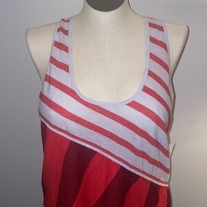 Free People Movement Keep Rolling Tank Printed / Watermelon Wedge size medium